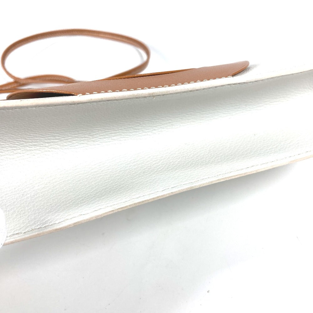 HERMES Shoulder Bag Leather, Wood white Suck Amaris