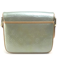 LOUIS VUITTON Shoulder Bag M91148 Patent leather Gris Monogram Vernis Christie GM Women Used Authentic