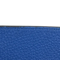 LOUIS VUITTON Shoulder strap J02389 Taurillon Clemence Leather Blue x red logo stitch unisex(Unisex) Used Authentic