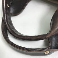 CHANEL Tote Bag bag handbag CC COCO Mark Half Matelasse Mouton, Leather Brown Women Used Authentic