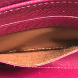 LOUIS VUITTON Long Wallet Purse M60305 Epi Leather Dark pink Epi Zippy wallet Women Used Authentic