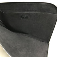 LOUIS VUITTON Clutch bag M67756 Taurillon Clemence Leather black LV Circle bag mens Used Authentic
