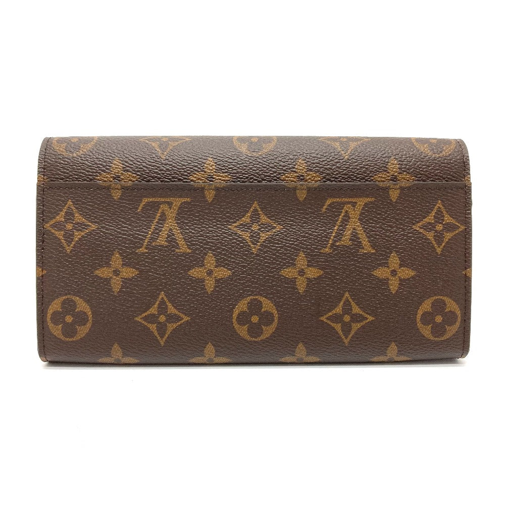 LOUIS VUITTON Long Wallet Purse M62236 Monogram canvas Brown Monogram Portefeuille Sarah Women Used Authentic