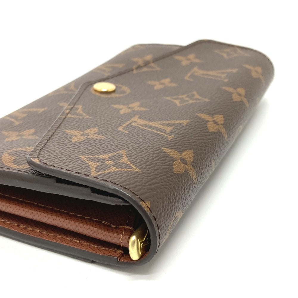 LOUIS VUITTON Long Wallet Purse M62236 Monogram canvas Brown Monogram Portefeuille Sarah Women Used Authentic