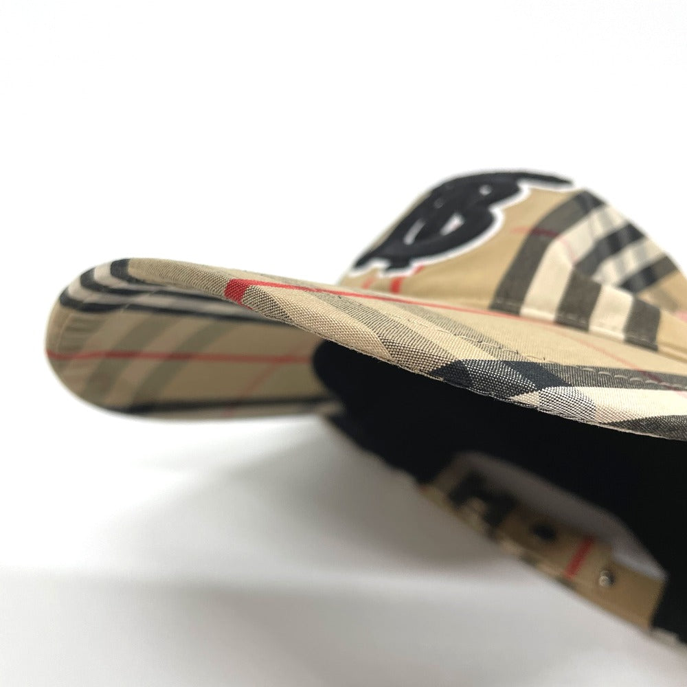 Burberry Cap Hat Vintage Check TB Logo Cotton 8017283 Beige Unisex unisex Usado autentico