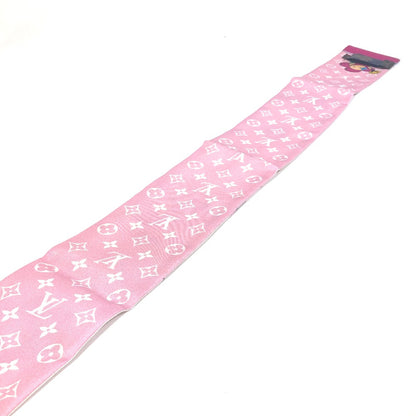 LOUIS VUITTON scarf M77932 silk pink Bandeau Vivienne Tokyo scarf Women Used Authentic