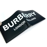 BURBERRY Folded wallet Bill Compartment logo Wallet leather 8013919 black mens Used Authentic