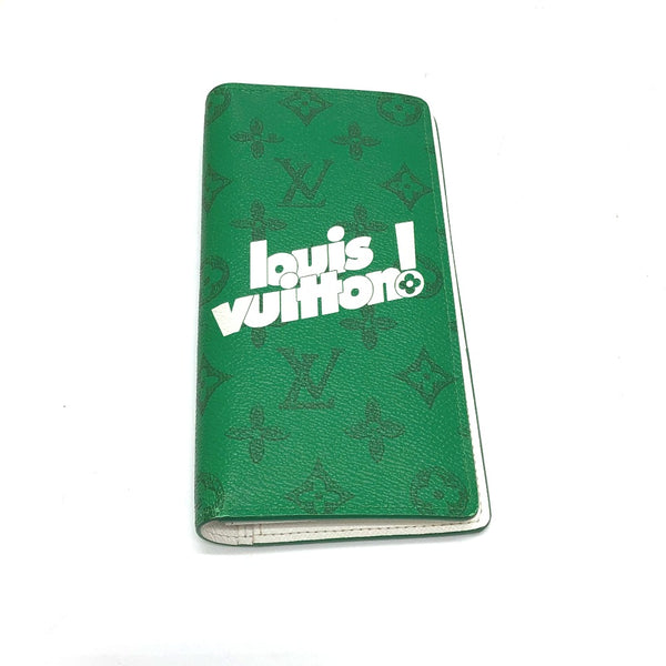 LOUIS VUITTON Long Wallet Purse M80801 Monogram canvas green Monogram Everyday LV Portefeuille Blaza mens Used Authentic