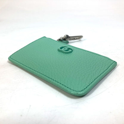 GUCCI Coin case 701070 leather Green type GG Marmont Women Used Authentic