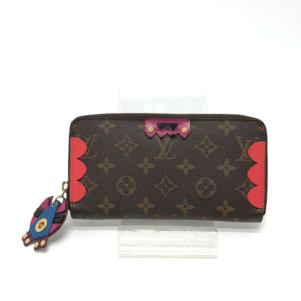 LOUIS VUITTON Long Wallet Purse M61364 Monogram canvas Brown Monogram zippy wallet totem Women Used Authentic