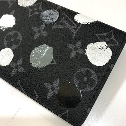 LOUIS VUITTON Long Wallet Purse M81932 Monogram Eclipse Canvas black Monogram Eclipse Portefeuille Braza mens Used Authentic