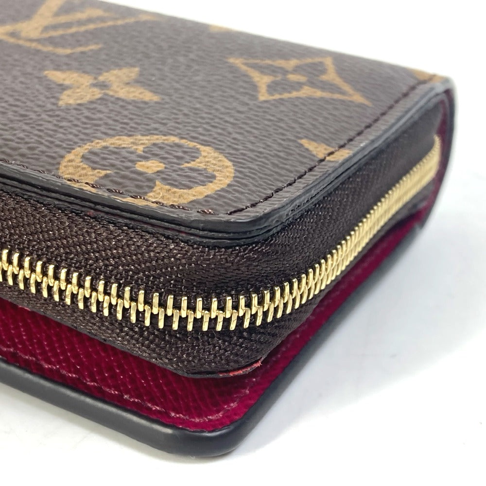 AUTH newest Louis Vuitton Porte Monnaie Zip Around Wallet Zippy Monogram