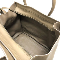 CELINE Handbag Bag Luggage mini shopper leather beige Women Used Authentic