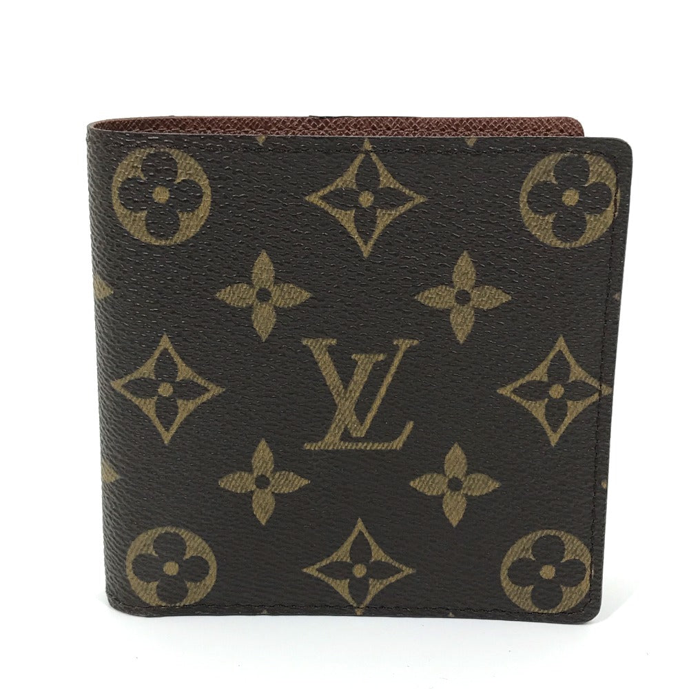 LOUIS VUITTON Folded wallet M61675 Monogram canvas Brown Monogram Portefeuille Marco mens Used Authentic