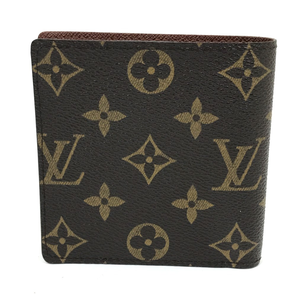 LOUIS VUITTON Folded wallet M61675 Monogram canvas Brown Monogram Portefeuille Marco mens Used Authentic