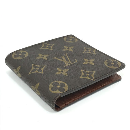 LOUIS VUITTON Folded wallet M61675 Monogram canvas Brown Monogram Portefeuille Marco mens Used Authentic