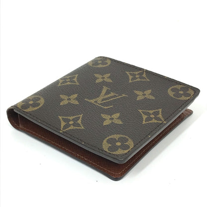 LOUIS VUITTON Folded wallet M61675 Monogram canvas Brown Monogram Portefeuille Marco mens Used Authentic