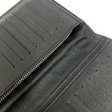 LOUIS VUITTON Long Wallet Purse M30285 Taiga Leather black Taiga Portefeuille Braza mens Used Authentic