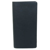 LOUIS VUITTON Long Wallet Purse M30502 Taiga Leather Dark Navy type Taiga Portefeuille Braza mens Used Authentic