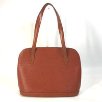 LOUIS VUITTON Shoulder Bag M52283 Epi Leather Brown Epi Ryu Sac Women Used Authentic
