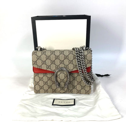 GUCCI Shoulder Bag 421970 GG Supreme Canvas beige GG Dionysus Women Used Authentic