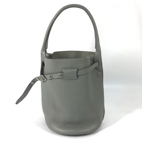 CELINE Handbag Bag bucket type Shoulder Bag Shoulder bag with pouch Big bag Bucket leather 187243 gray Women Used Authentic