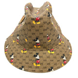 GUCCI hat hat Mini GG DISNEY Mickey Mouse GG Supreme Canvas 602978 Brown unisex(Unisex) Used Authentic