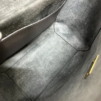 CELINE Handbag 2WAY Shoulder Bag logo Belt bag micro leather 189153  gray Women Used Authentic