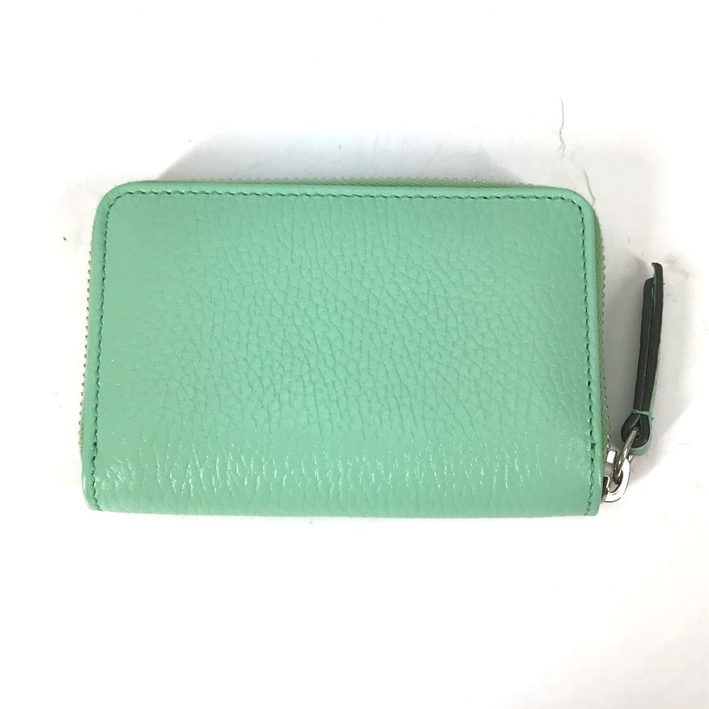 GUCCI Coin case 644412 leather green GG Double G Women Used Authentic