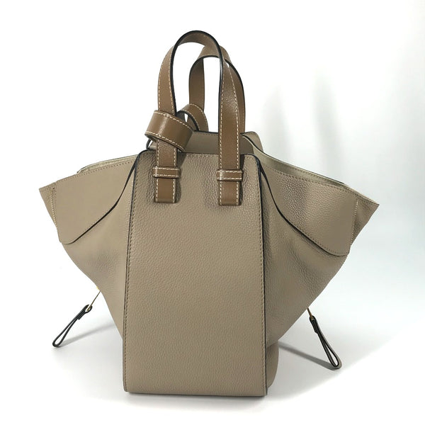 LOEWE Handbag 2WAY Shoulder Bag Crossbody Bag Hammock Small leather 38712KBN60 Beige typex brown Women Used Authentic