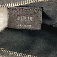 FENDI Coin case Card Case Coin Pocket Mini Wallet monster bug's eye fragment case leather 7M0227 black mens Used Authentic