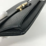 GUCCI Shoulder Bag 2WAY Clutch Crossbody Long Wallet Purse Interlocking G Chain wallet leather 510314 black Women Used Authentic