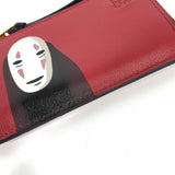 LOEWE Coin case Fragment Case Wallet Coin Pocket studio ghibli collaboration Spirited Away Kaonashi leather C643Z40X19  Red Women Used Authentic