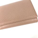 GUCCI Trifold wallet Compact wallet GG Marmont leather 474746 beige Women Used Authentic