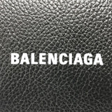 BALENCIAGA Folded wallet Compact wallet, short wallet logo leather 594216 black(Unisex) Used Authentic