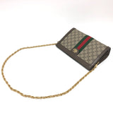 GUCCI Shoulder Bag chain bag Ophidia GG Small GG Supreme Canvas 503877 Brown Women Used Authentic