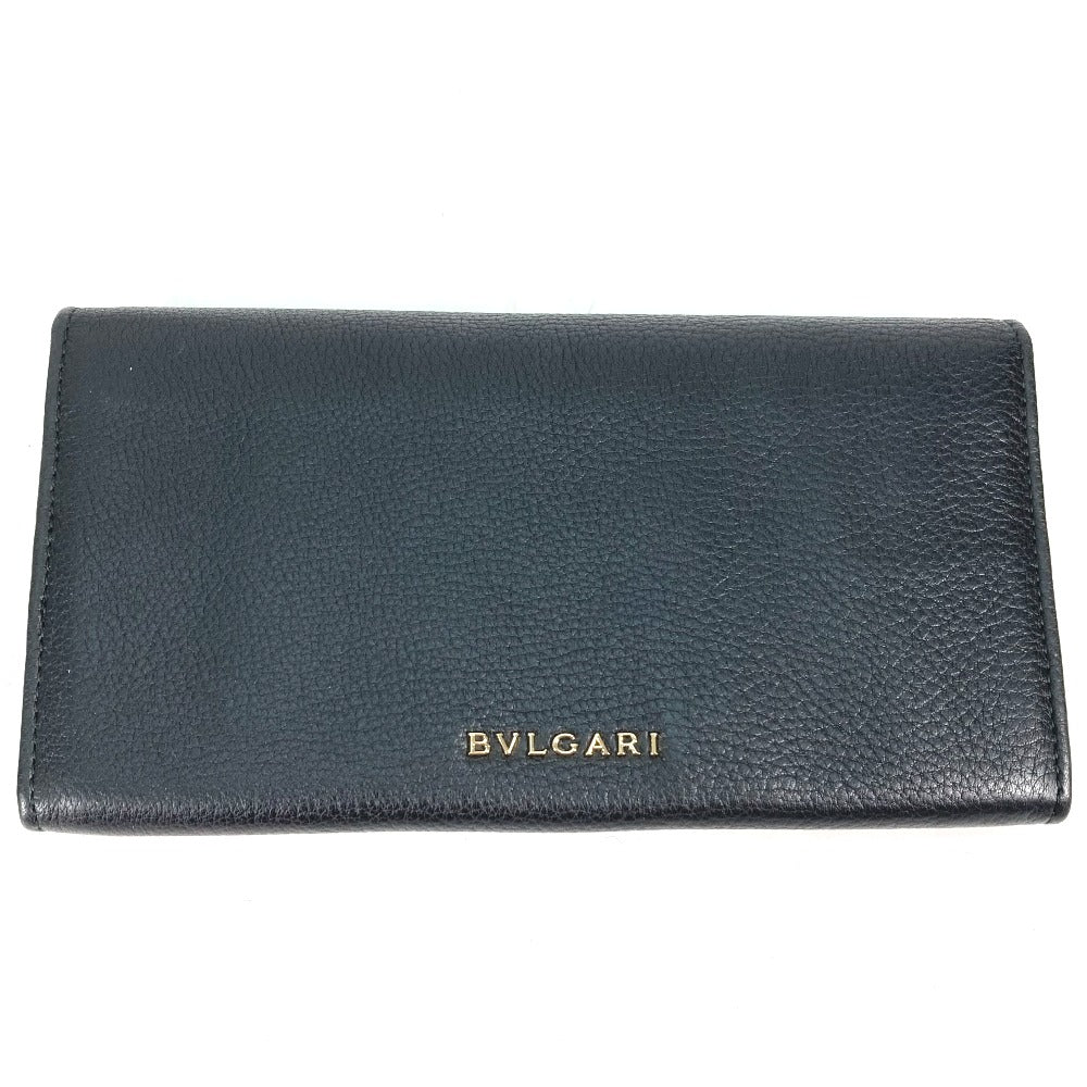 Authentic Bvlgari hotsell Black Leather Long Wallet