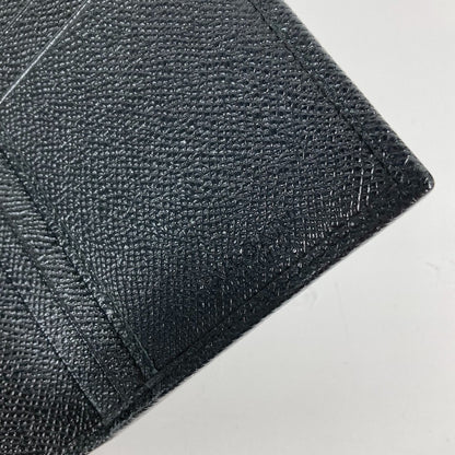 BVLGARI Long Wallet Purse leather black Long wallet Brigaliman Women Used Authentic