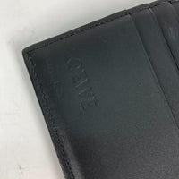 LOEWE Long Wallet Purse Two fold Long wallet puzzle leather black mens Used Authentic