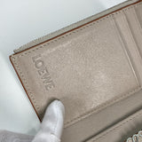 LOEWE Trifold wallet Compact wallet Anagram Trifold Wallet leather C821S33X01 beige Women Used Authentic