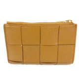 BOTTEGAVENETA Folded wallet INTRECCIATO Compact wallet Medium Cassette Bifold Wallet Zipper Wallet leather 667130 beige Women Used Authentic