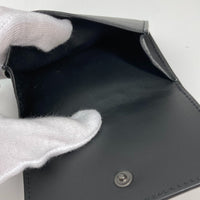 BOTTEGAVENETA Trifold wallet Compact wallet INTRECCIATO leather 515385 black mens Used Authentic