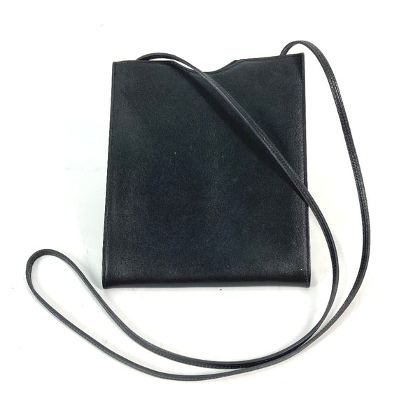 HERMES Shoulder Bag Bag Crossbody Pochette Onimetu Box scarf black Women Used Authentic