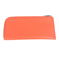 HERMES Long Wallet Purse Zip Around Long wallet with coin case Remix Epsom pink Women Used Authentic