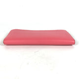 HERMES Long Wallet Purse Zip Around Long wallet with coin case Remix Epsom pink Women Used Authentic