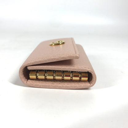 GUCCI Key case Key holder  456118 leather pink GG Marmot Double G Women Used Authentic