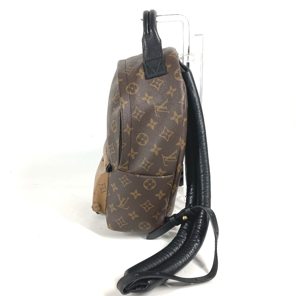 LOUIS VUITTON Backpack M44870 Monogram reverse canvas Brown x beige Monogram reverse Palm Springs Backpack PM Women Used Authentic