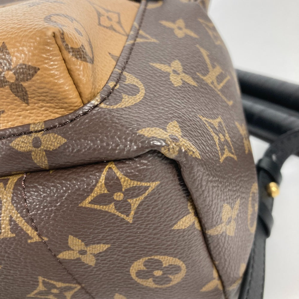 LOUIS VUITTON Backpack M44870 Monogram reverse canvas Brown x beige Monogram reverse Palm Springs Backpack PM Women Used Authentic