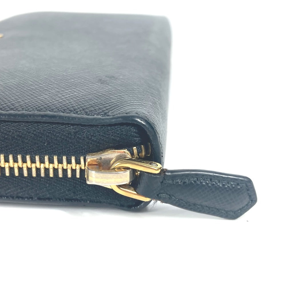 PRADA offers AUTH. ALL ZIPPER AROUND LEATHER LONG WALLET