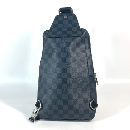 LOUIS VUITTON Shoulder Bag N40237 Damier Grafitto Canvas Black x gray Damier Grafitte Avenue sling bag